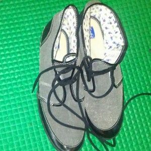 Womens Keds Grey and Black Sneakers
